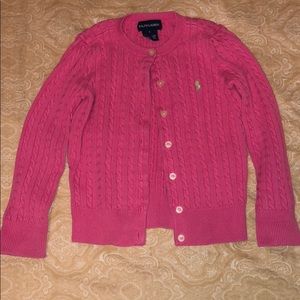 Girls polo Ralph Lauren button down knit sweater